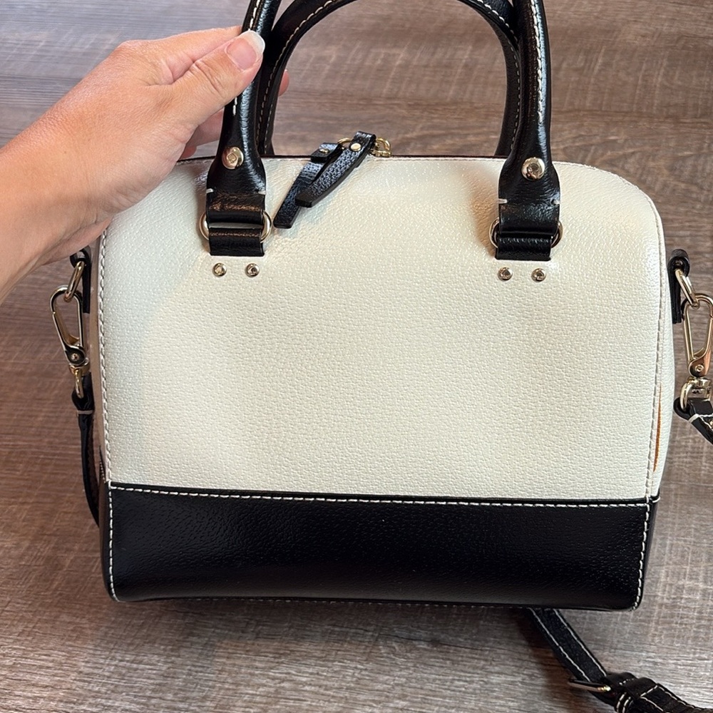 Kate Spade Black and White Satchel - Picture 3 of 14
